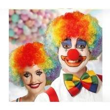 NEW Adult Unisex Clown Wig Multicolor Halloween Costume Accessory