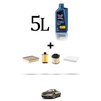 Hoffcar Servicekit 4 Filter Und 5L ÖL FüR Opel Cascada 2.0 Cdti 121Kw Ab 201