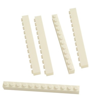 5 NEUE LEGO Brick 1 x 12 WeiÃ