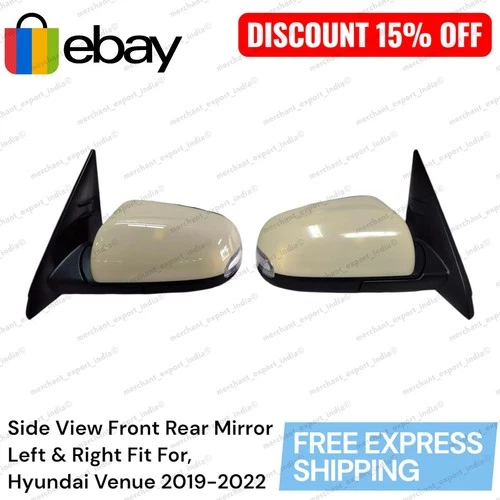 Genuine Front Outside Rear View Mirrors Right & Left Hyundai Venue 2019-2022