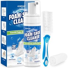 Shoe Cleaner, 6.76 Oz White Shoe Cleaning Kit with Brush  Towel, 6.76 Fl.oz