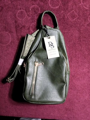 DS Bags Olive Green  Shoulder Sling Bag Gold-Tone Hardware for Women Brand New