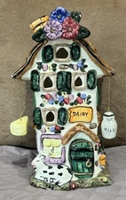 Elements Tea Light House Ceramic Diary House