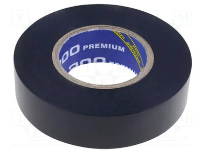 schwarz Band: elektroisolierend L: 18m Thk: 0,18mm 260% W: 19mm