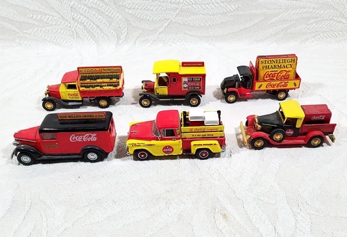 VINTAGE MATCHBOX MODELS OF YESTERYEAR COCA COLA DELIVERY TRUCKS – LOOSE SET OF 6