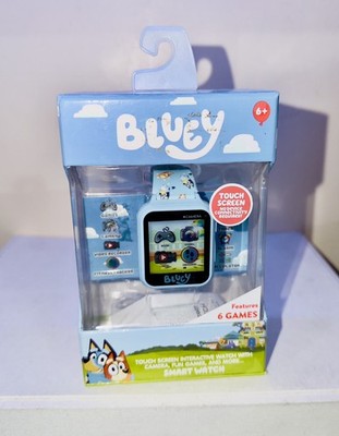 Lido - Bluey Smart Watch for Kids! Includes 6 Games, Camera and More! Sky Blue