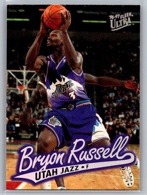 Bryon Russell 1996-97 Ultra Utah Jazz Base Trading Card