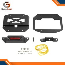 Spare Tire License Plate Bracket Relocation W Light For Jeep Wrangler Jk 07-18