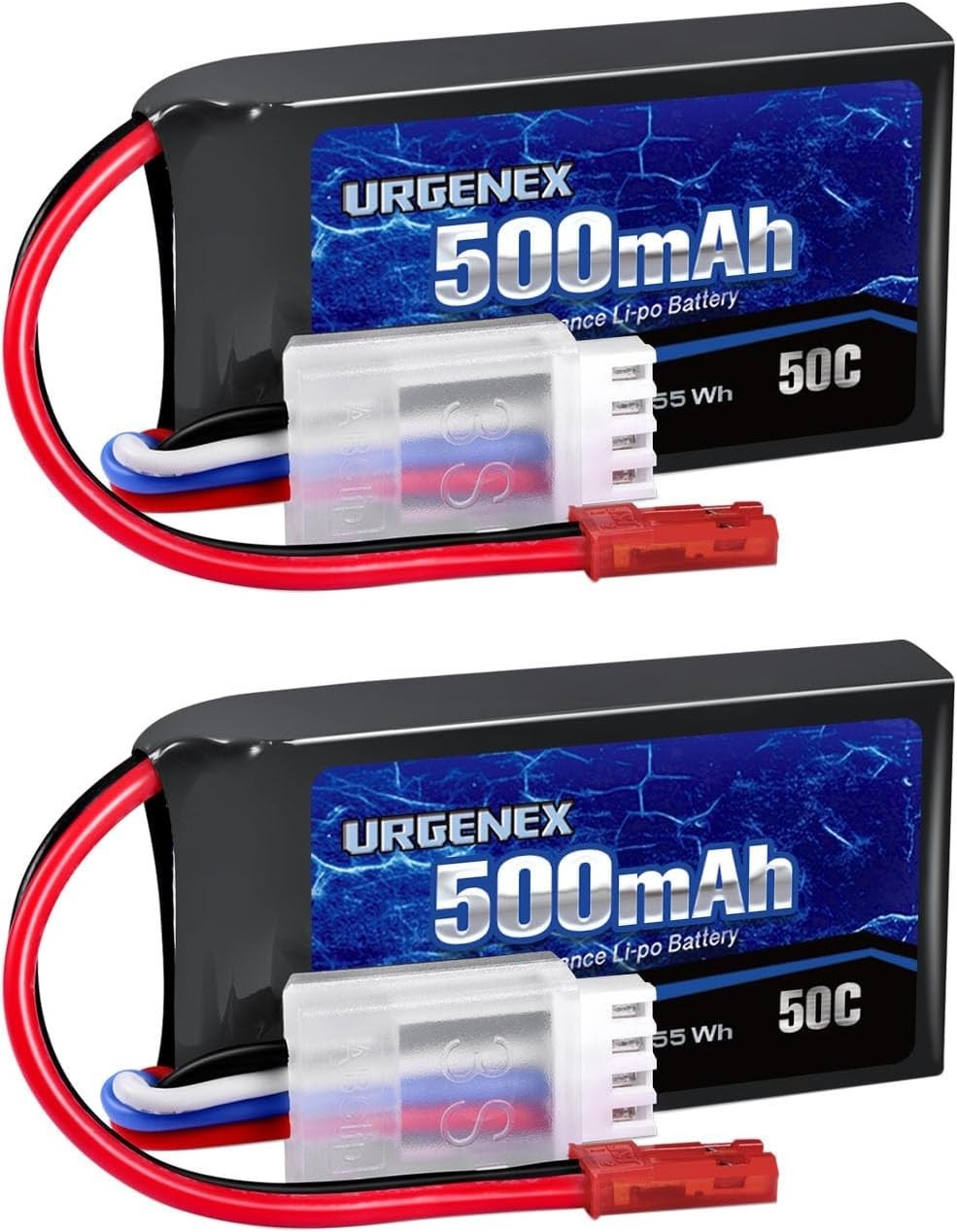 11.1V 500mAh Lipo Battery 3S 50C High Discharge Rate RC Batt