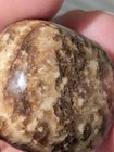 Light Multi-hue Striped Brown Rounded Square Stone — photo 4