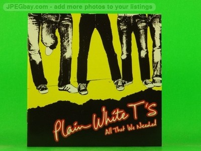 PLAIN WHITE TS ALL THAT WE NEEDED (608) 20+ Track CD Album Picture Sleeve FEARLE