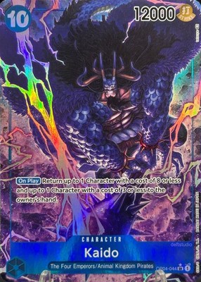 Kaido • OP04-044 Alt Art Holo Kingdoms of Intrigue One Piece TCG