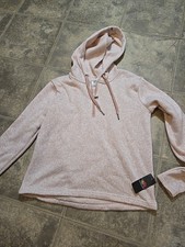 Women's Brand New Medium Fruit of A Loom Pink Quarter Zip Up Sweatshirt NWT