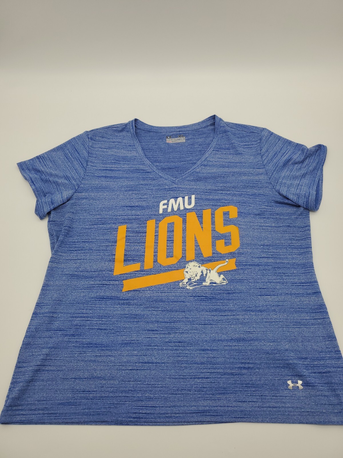 Under Armour Heat Gear T-Short Women XL Blue FMU Lions Sports…#20146