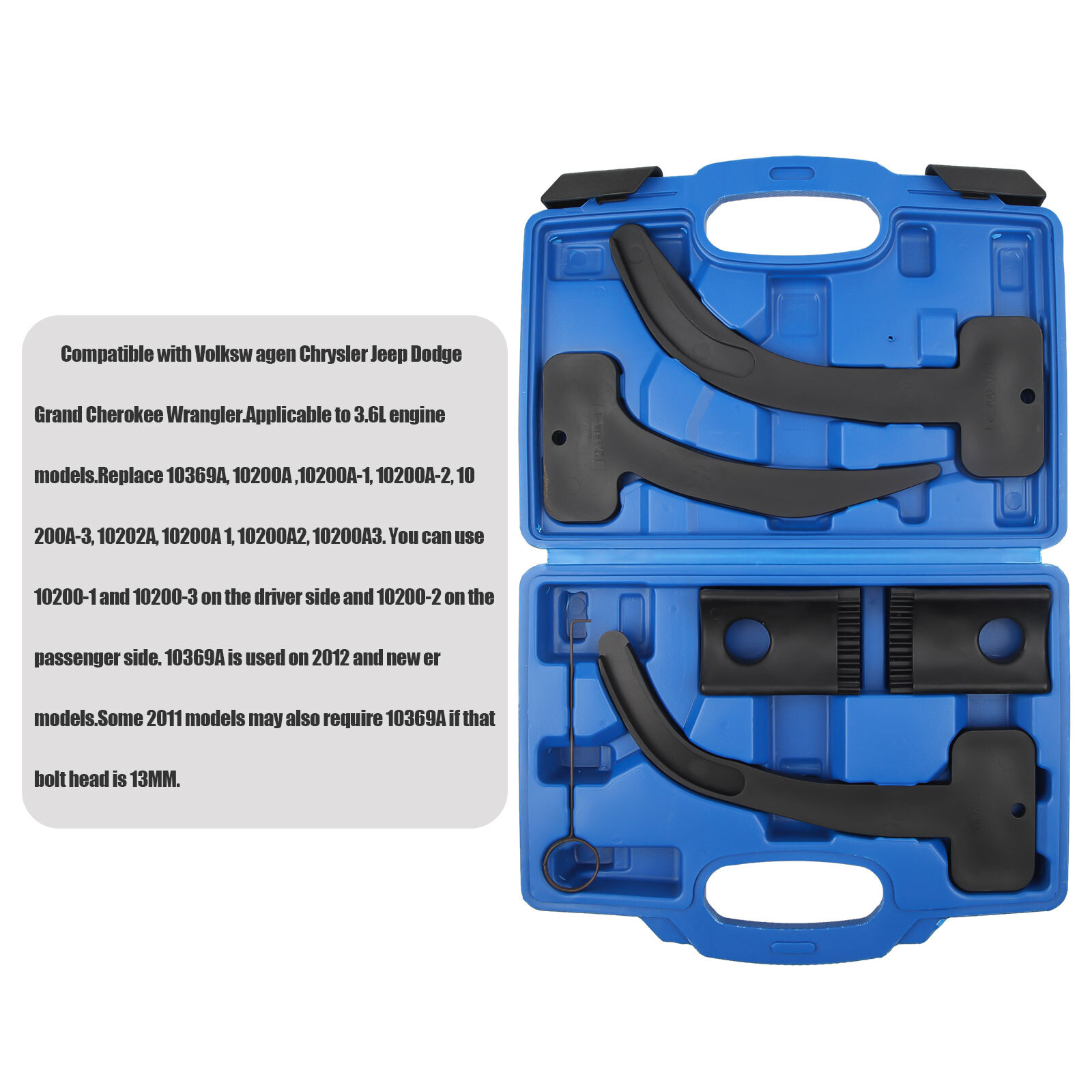 3.6L Camshaft Timing Tool Set w Timing Chain Holders Phaser Locks Cam