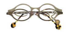 LA Eyeworks Retro eyeglass Frames 96 Celebrity Fashion NOS "Ruby", Chrome