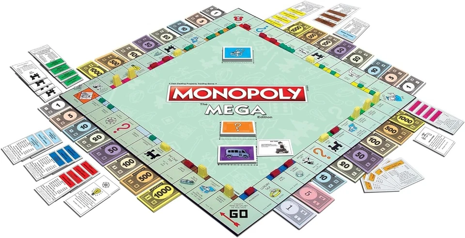 Monopoly MEGA Edition Board Game - Family Fun Game Night Kids & Adults - Image 3 of 4