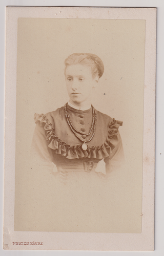 PHOTO CDV PHOTOGRAPHIE Alger Petit, une femme pose mode fashion EUR 20