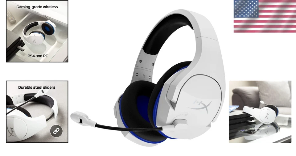 Durable Over-Ear Wireless Headset with Adjustable Steel Sliders - Gaming Focused - Image 2 of 4
