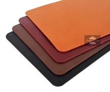Large Leather Desk Mat Pad Laptop Hand Crafted Desk Mat Table Keyboard Mouse Pad