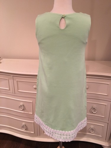 hartstrings Mint White Embroidered Girls Dress Sz. 6-8 - Picture 6 of 10