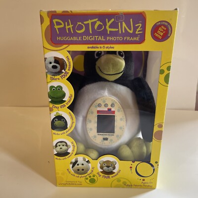 Photokinz, Percy the Penguin - Huggable Digital Photo Frame NEW SEALED
