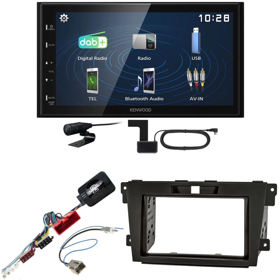 Kenwood DMX129DAB DAB+ Bluetooth USB Einbauset für Mazda CX-7 - Bild 1 von 1