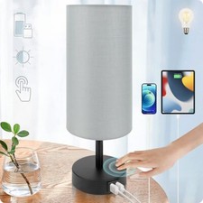 Bedside Lamp With Usb Port Touch Control Table Lamp For Bedroom 3 Way Dimmable N