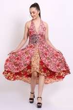 Women's Casual Summer Halter Neck Fit  Flare Party Dress 3pcs Mix Wholesale Lot
