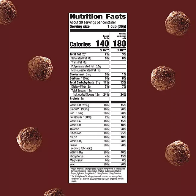 Cocoa Puffs Chocolate Cereal (39.25 oz., 2 pk.) Great Price