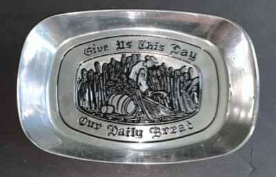 Wilton Armetale RWP ''Give Us This Day Our Daily Bread'' TRAY PLATE Wheat Harvest