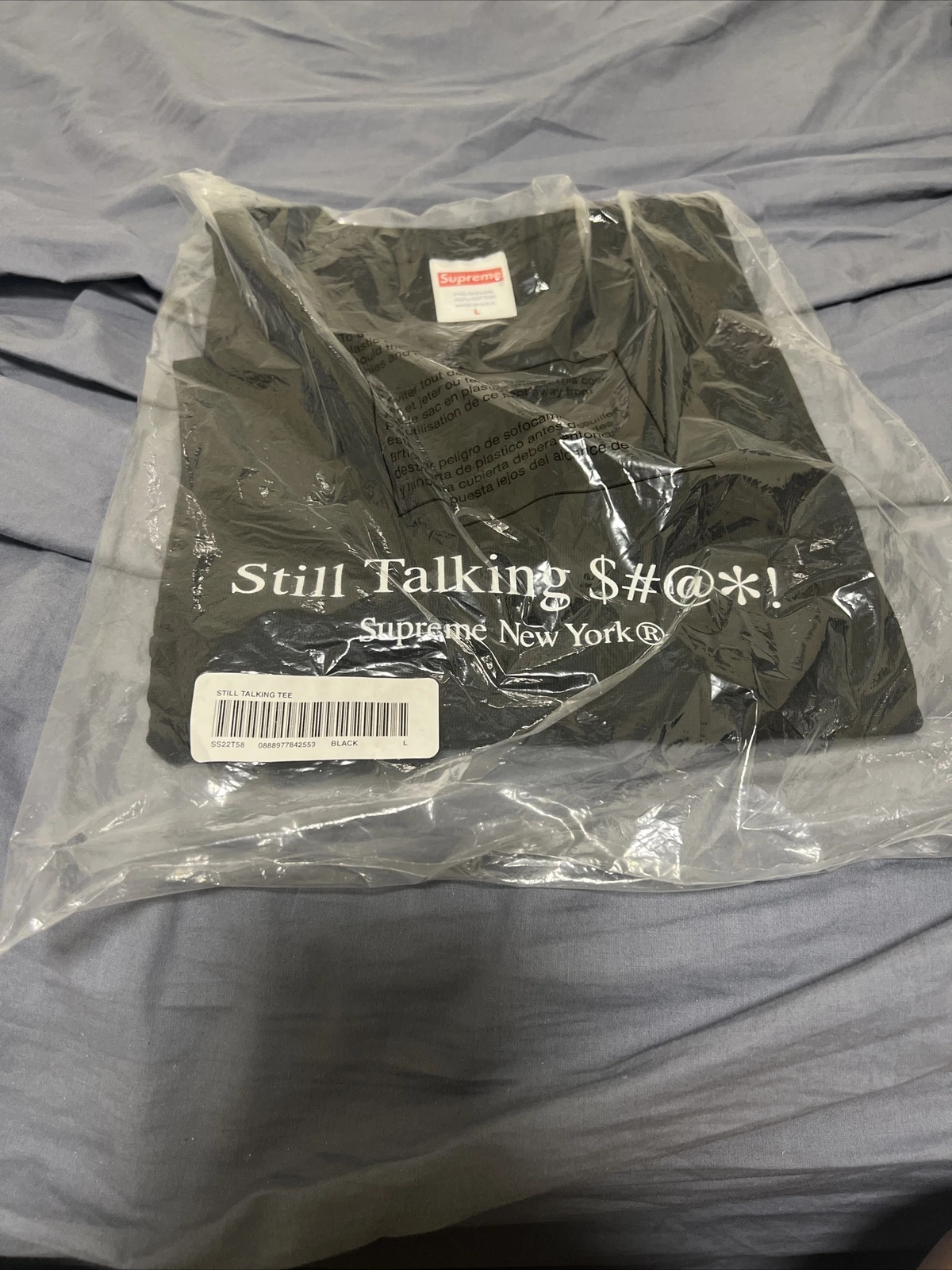 T shirt Supreme Still Talk Noir Taille Large