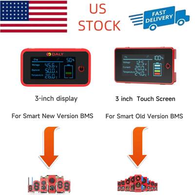 Daly Smart BMS Battery Accessories 3-inch Touch Screen Display LCD Power Level