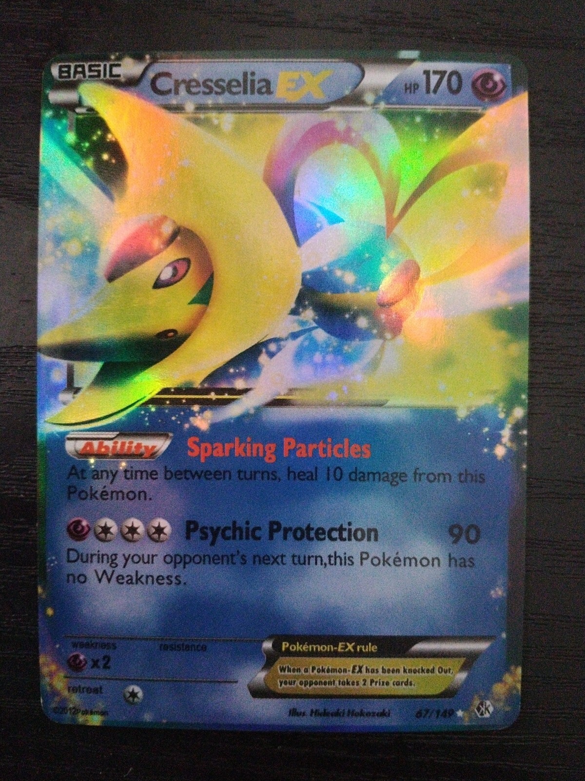 Pokémon TCG Cresselia-EX Boundaries Crossed 67/149 Holo Holo Rare EX