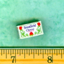 DOLLHOUSE MINIATURES  Size Vintage 2 pound Cheddar Cheese Box 
