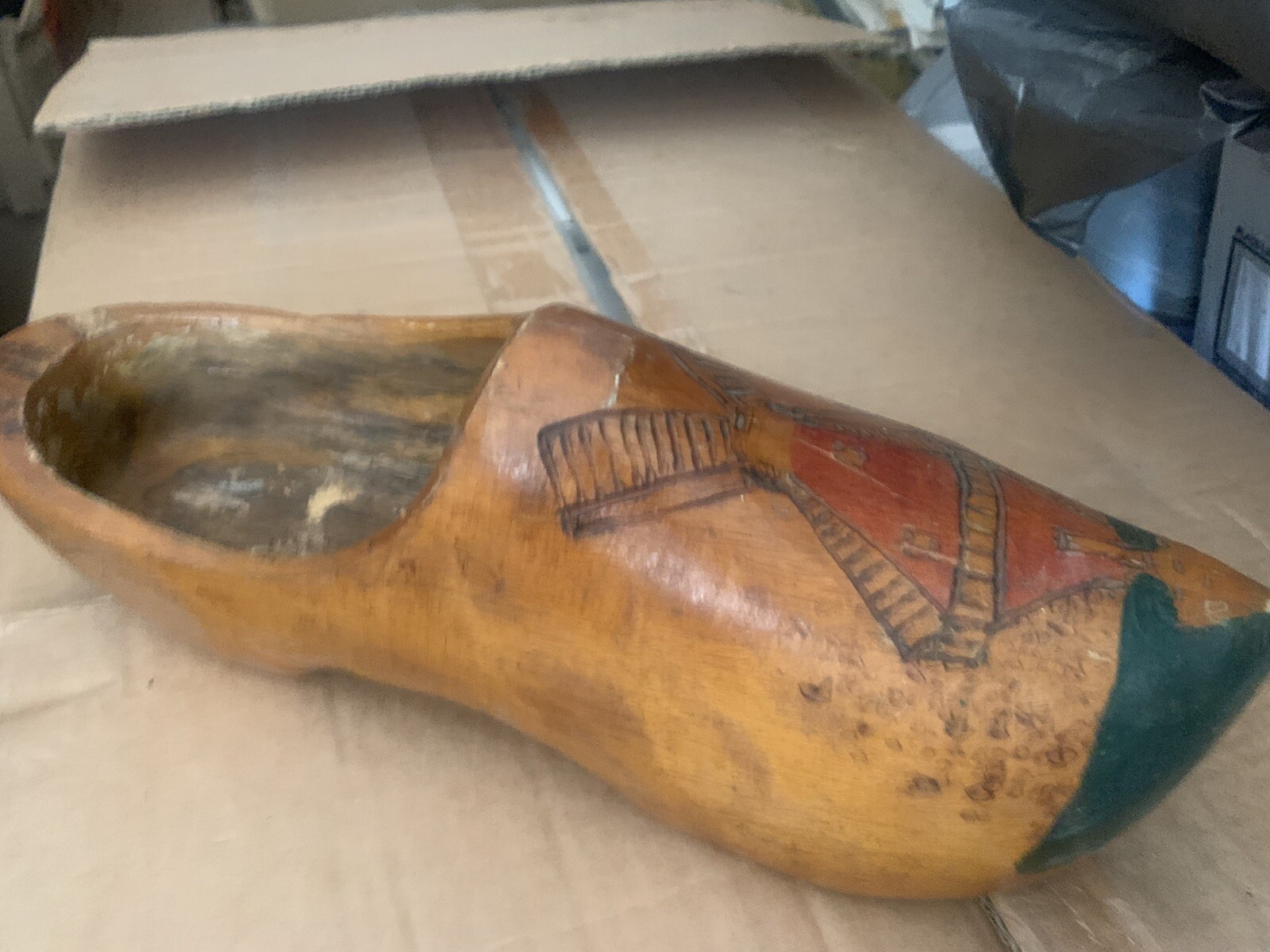 Rare Dutch Vintage Wooden Clog Shoe Collection