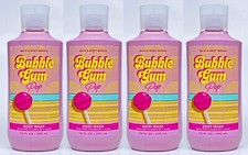 4 Bath Body Works BUBBLEGUM POP Body Wash Shower Gel 10 oz