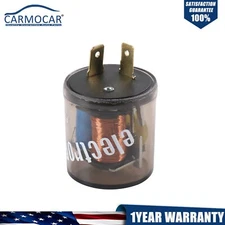 Flasher 2-Pin Variable Car LED Turn Signal Light  Blinker Relay EF32 20 Amps 12V