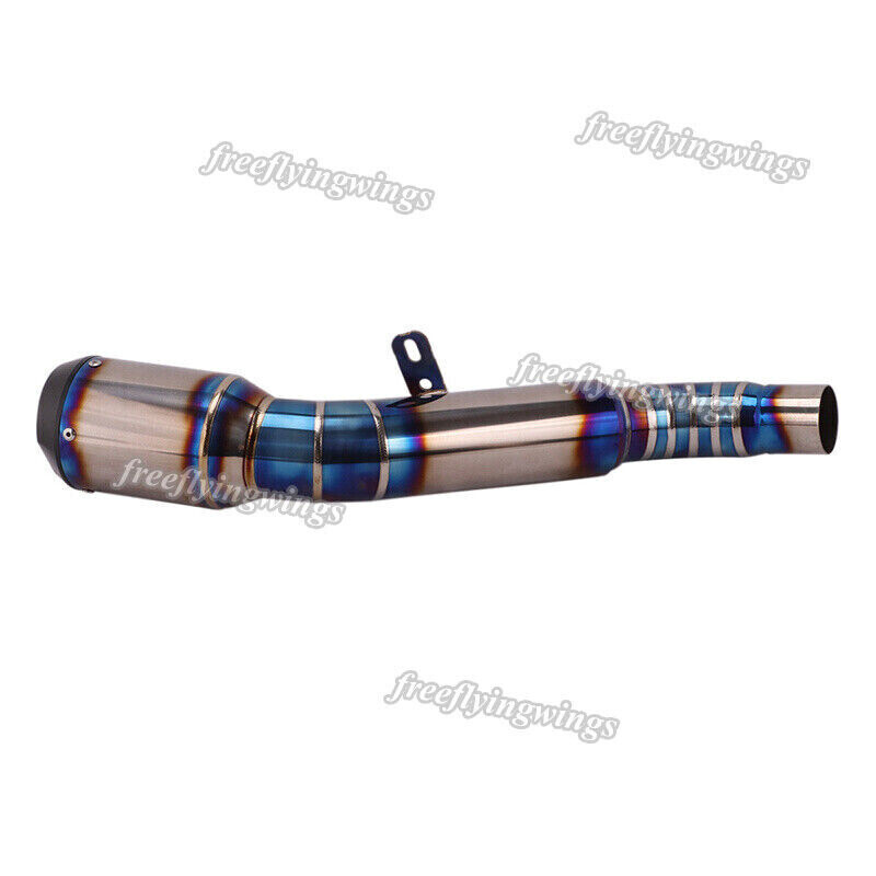 Titanium Exhaust Muffler Pipe Carbon Tip For Kawasaki Ninja ZX6R ZX636