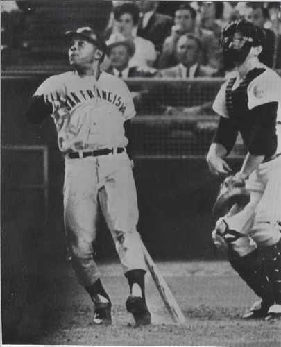 Original AP 1966 Willie Mays San Francisco Giants HOF HR #511 7x8,5 Pressefoto
