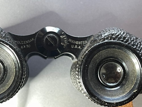 Vintage WW2 US Army Wollensak 6X30 Field Binoculars In original Case Excellent - Picture 4 of 9