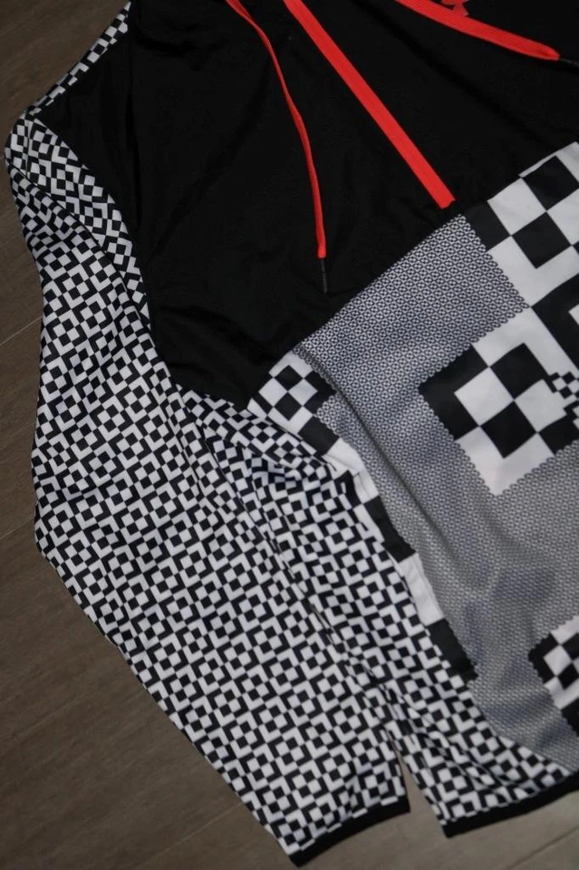 SUDADERA CON CAPUCHA A CUADROS UNDER ARMOUR ADULTO HOMBRE HOLGADA GRANDE RARA Foto 4 de 4