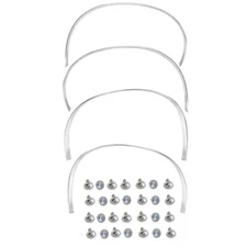 1970 Mustang Wheel Opening Moldings Front+Rear+Right+Left Convertible/Coupe