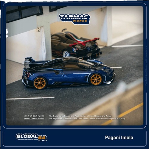 MINI GT 38 Chase (Black Rims) Pagani Huayra Roadster Blue Francia