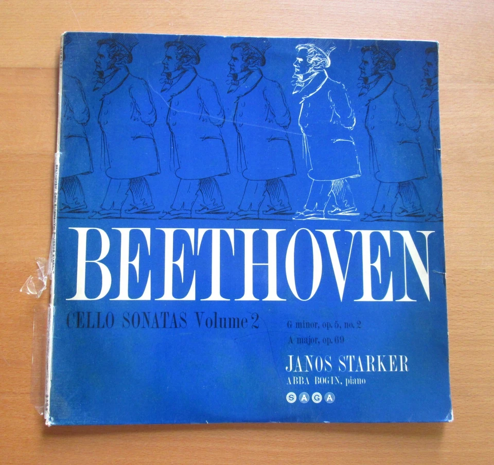 XID 5177 Janos Starker Beethoven Cello Sonatas Volume 2 Saga Mono Vinyl EX/VG - Image 4 of 4