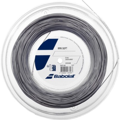 Babolat RPM SOFT 17 1.25mm (Grey) 660ft 200m Reel Tennis String