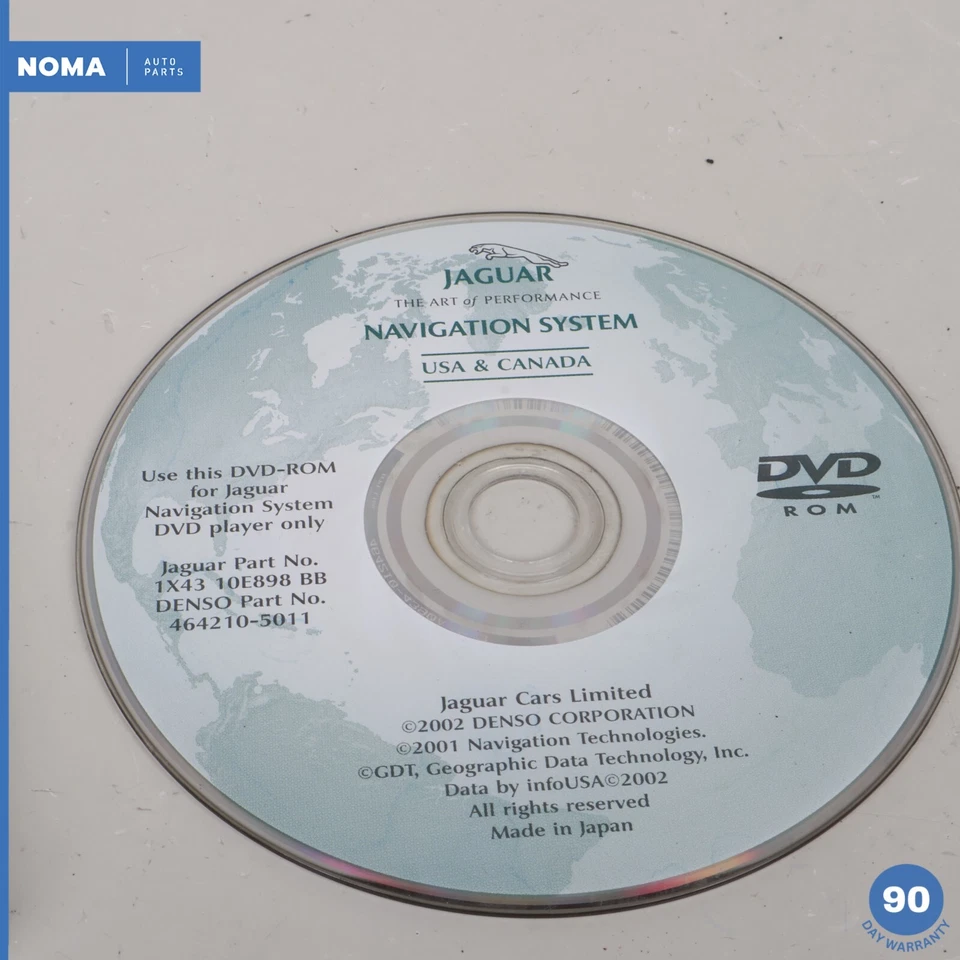 00-03 Jaguar X350 XJR VDP NAV Navigation System Disc DVD Alpine USA OEM - Image 2 of 4