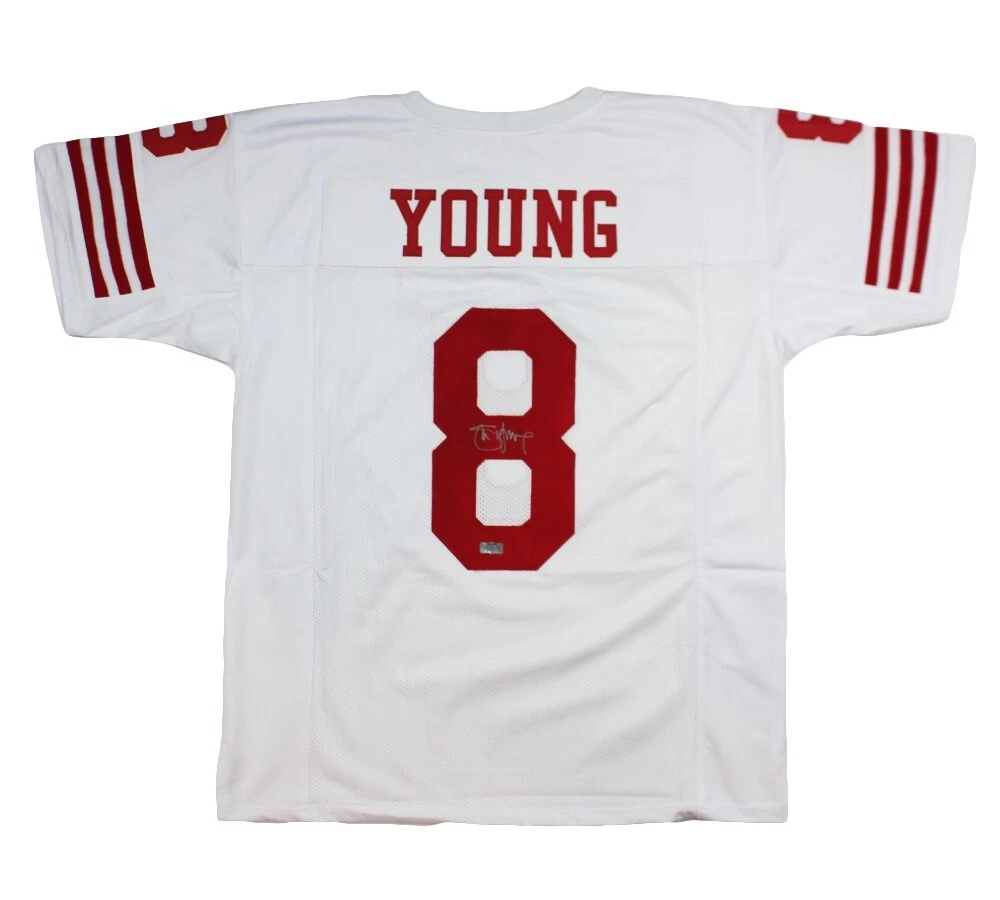 Steve Young Signed San Francisco Custom White Jersey eBay