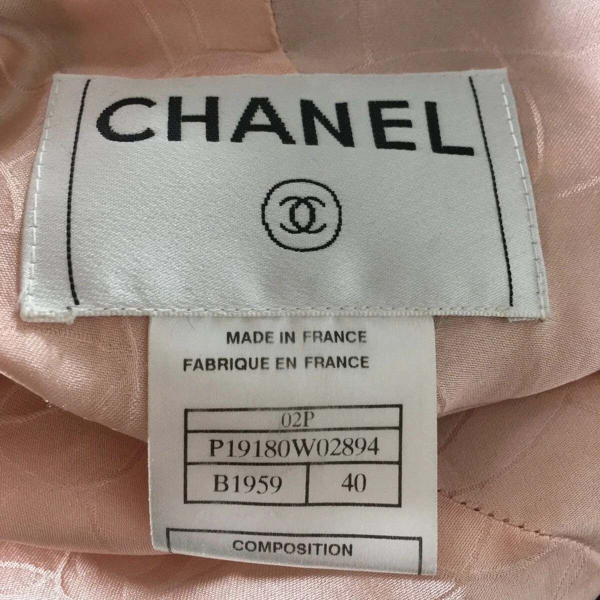 Giacca blazer CHANEL tweed 02P 2002 donna 40