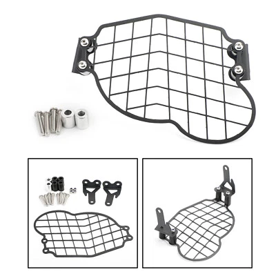 Grille De Protection De Phare Avant Noir Pour Bmw G650Gs Sertao 2011-2017 A - Photo 1/4